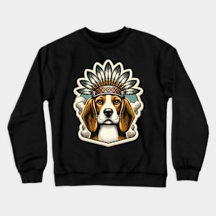 Beagle Native American Crewneck Sweatshirt